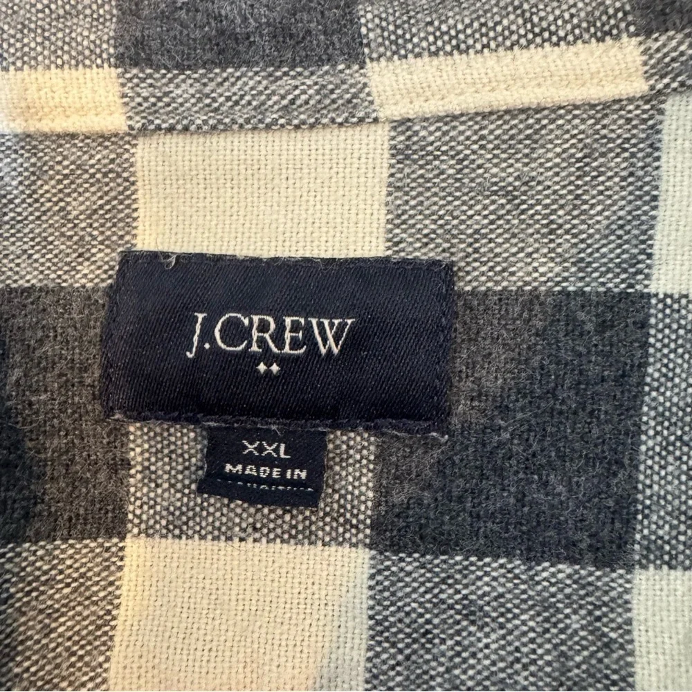 J.Crew Long Sleeve Men's Button Down Shirt With Sleeve Patches XXL